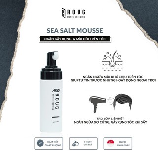 Bọt tạo kiểu Roug Sea Salt Mousse - Giữ nếp tóc xoăn - Cung cấp độ ẩm dưỡng chất cho tóc