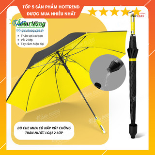 Ô che mưa có vỏ nhựa bọc ngoài chống rơi nước ra sàn, thiết kế 8 nan to chống gỉ ( màu ngẫu nhiên )