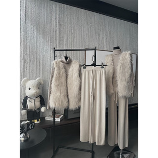 [Về Sẵn] Set Gile Lông 3món QC