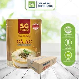 Thùng 30 Gói Cháo Bổ Dưỡng Ăn Liền SG Food Gà Ác Nhân Sâm 240g