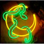 Đèn LED Neon Siêu Sang - Hình Con Rắn Và Mặt Trăng Độc Đáo[40cm] - Hiệu Ứng Ánh Sáng Huyền Ảo Cho Phòng Ngủ và Quán Cafe