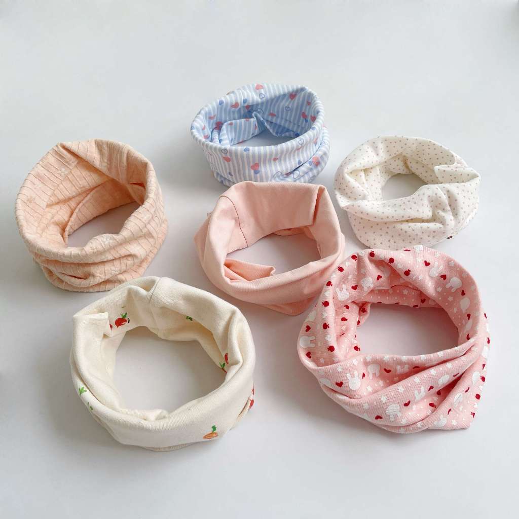 Khăn ống giữ ấm cổ trẻ em chất liệu cotton mềm mại và co giãn - Mẫu bé trai và bé gái MiniumbabyFashion KO1804