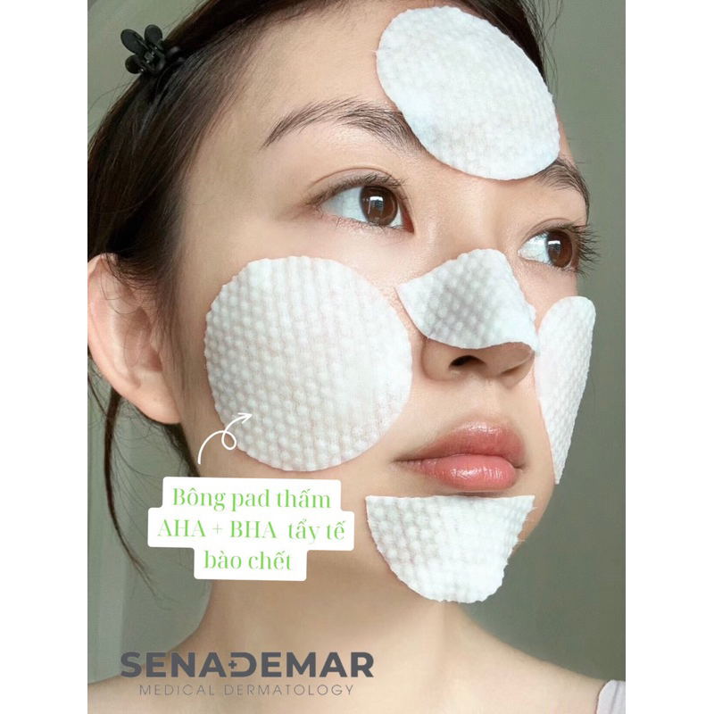 Toner pad Sena demar AHA-glycolic acid toner pad 150ml - hạn 2028 Hàn Quốc toner pad senademar  IS371