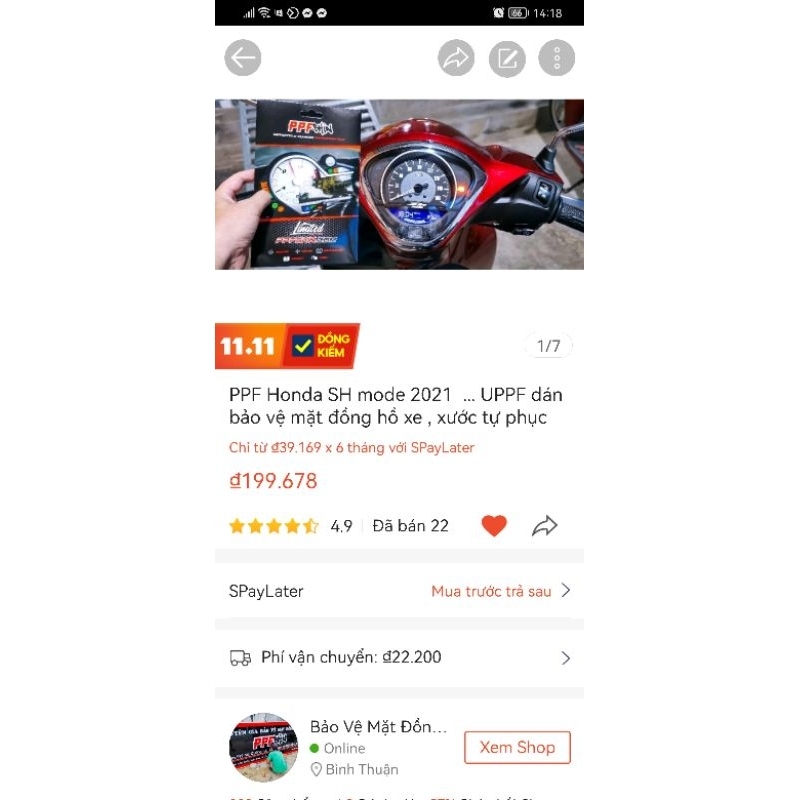 PPF Honda SH mode 2025  ... dán bảo vệ mặt đồng hồ xe , xước tự phục hồi vết xước dâm