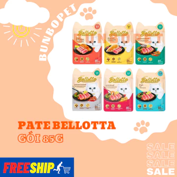 Pate Cho Mèo Bellotta Gói 85g - Pate Mèo Nhập Khẩu Thái Lan