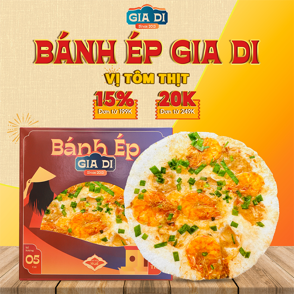 Bánh Ép Huế, Bánh Ép Khô Huế, Bánh Ép Gia Di Vị Tôm Hộp 5 Cái | Shopee ...