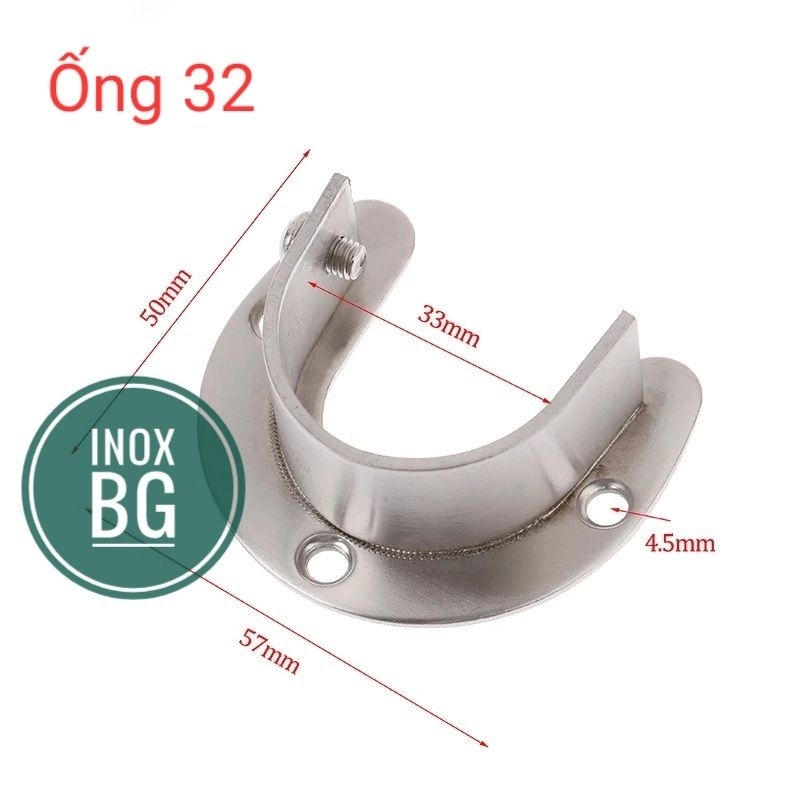 Giá đỡ thanh treo rèm, treo quần áo bằng Inox | Shopee Việt Nam
