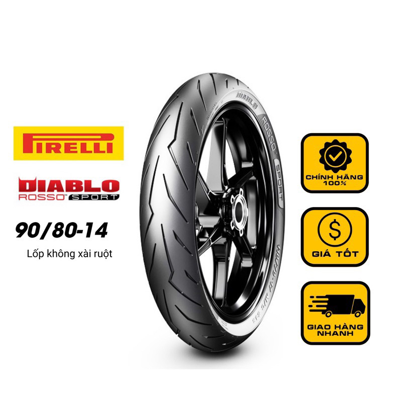 Vỏ lốp xe máy Pirelli 90/80-14 Diablo Rosso Sport | Shopee Việt Nam