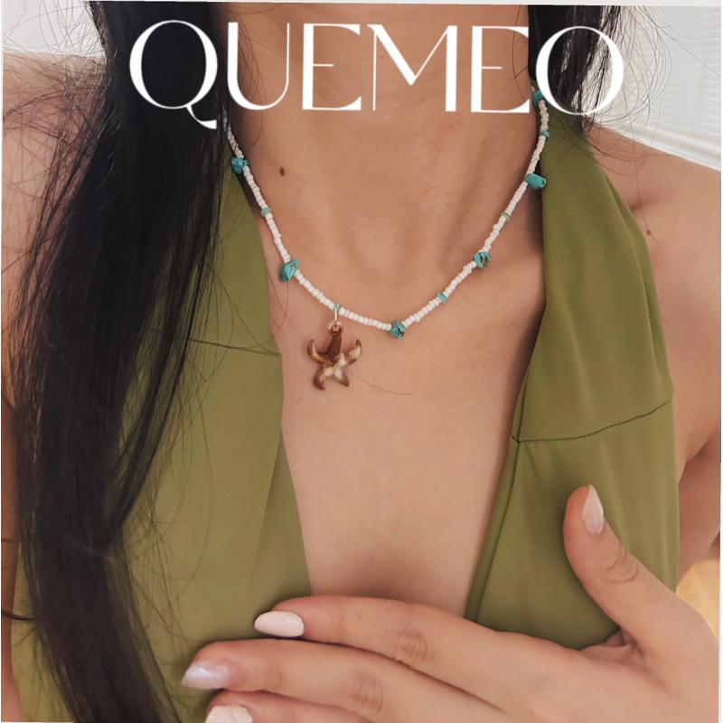 [SỈ] Chocker sao biển freestyle QUEMEO đá Hải lam cuốn hút