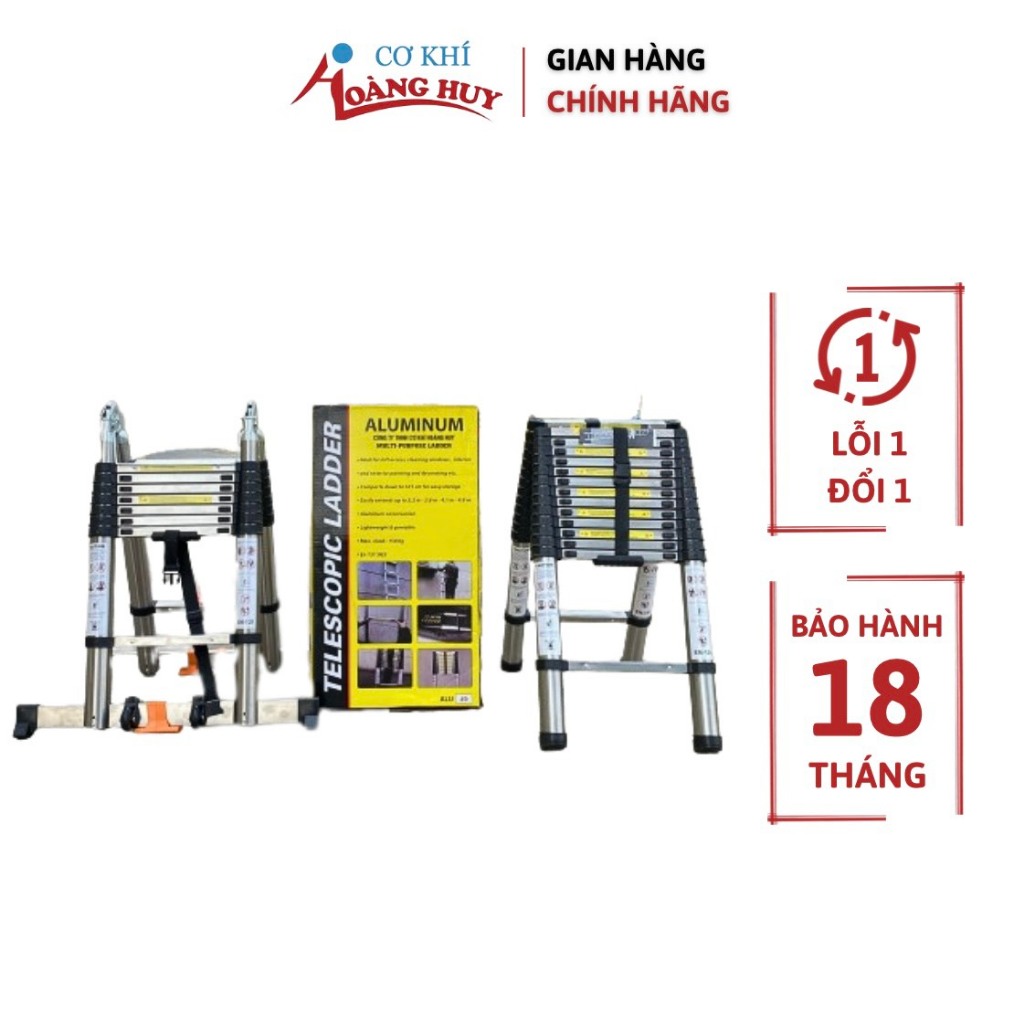 Thang inox rút chữ A 3m8 - 4m1 - 5m - 5m6 ( Sản phẩm chĩnh hãng ...