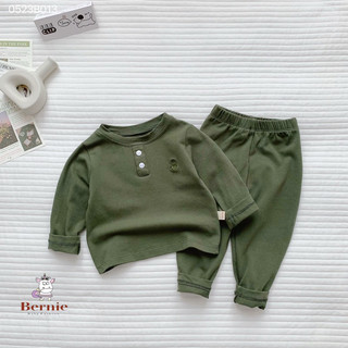 Bộ dài cotton thu đông thêu mỏ neo cho bé trai 8-24kg N010