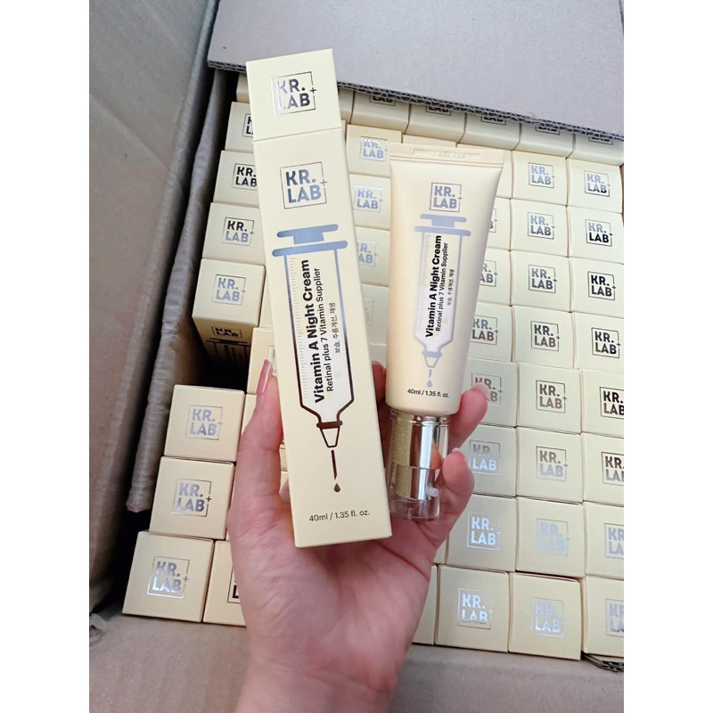Kem dưỡng da ban đêm Kr.lab vitamin A night cream cấp ẩm, sáng da 40ml - retinal Kr.Lab hạn 2027 HQ  IS465