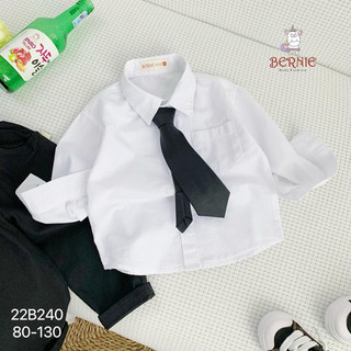 Bộ sơ mi kèm cà vạt cho bé trai 1-6 tuổi (9-24kg) N0045