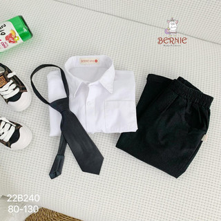Bộ sơ mi kèm cà vạt cho bé trai 1-6 tuổi (9-24kg) N0045