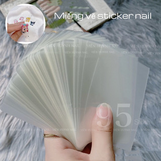 miếng vẽ hoạt hình sticker nail không có lớp keo ( set 10 miếng kích thước 9.7x6.7cm)