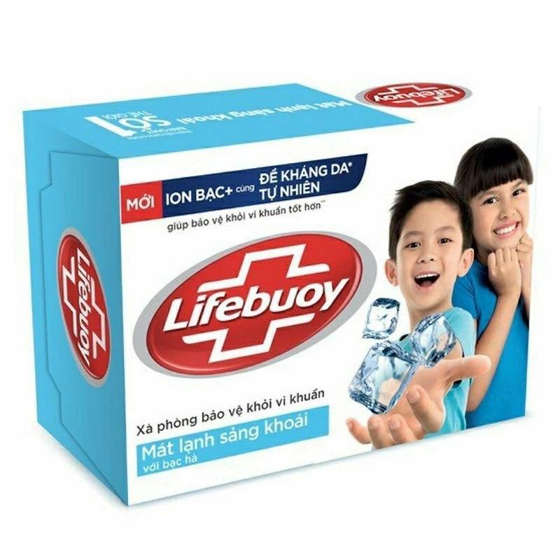 Xà Bông Cục Lifebuoy Diệt Khuẩn Trắng Da Giảm Mụn Matcha Và Khổ Qua Sạch Da Thơm Mát Dễ Chịu 90g