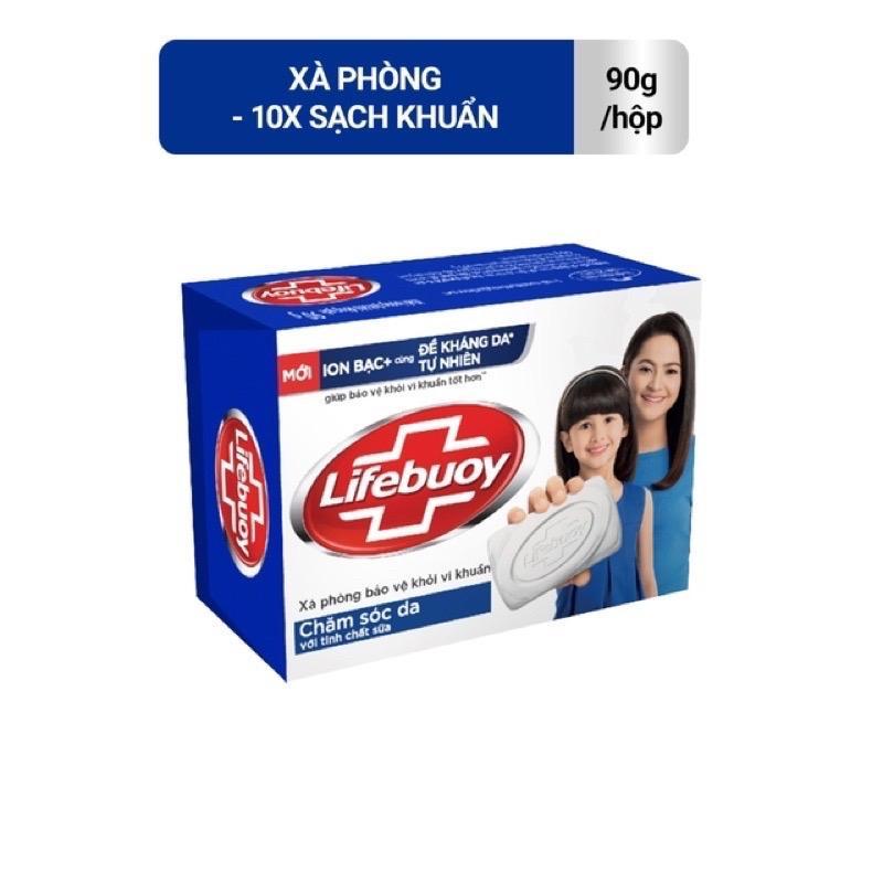 Xà Bông Cục Lifebuoy Diệt Khuẩn Trắng Da Giảm Mụn Matcha Và Khổ Qua Sạch Da Thơm Mát Dễ Chịu 90g
