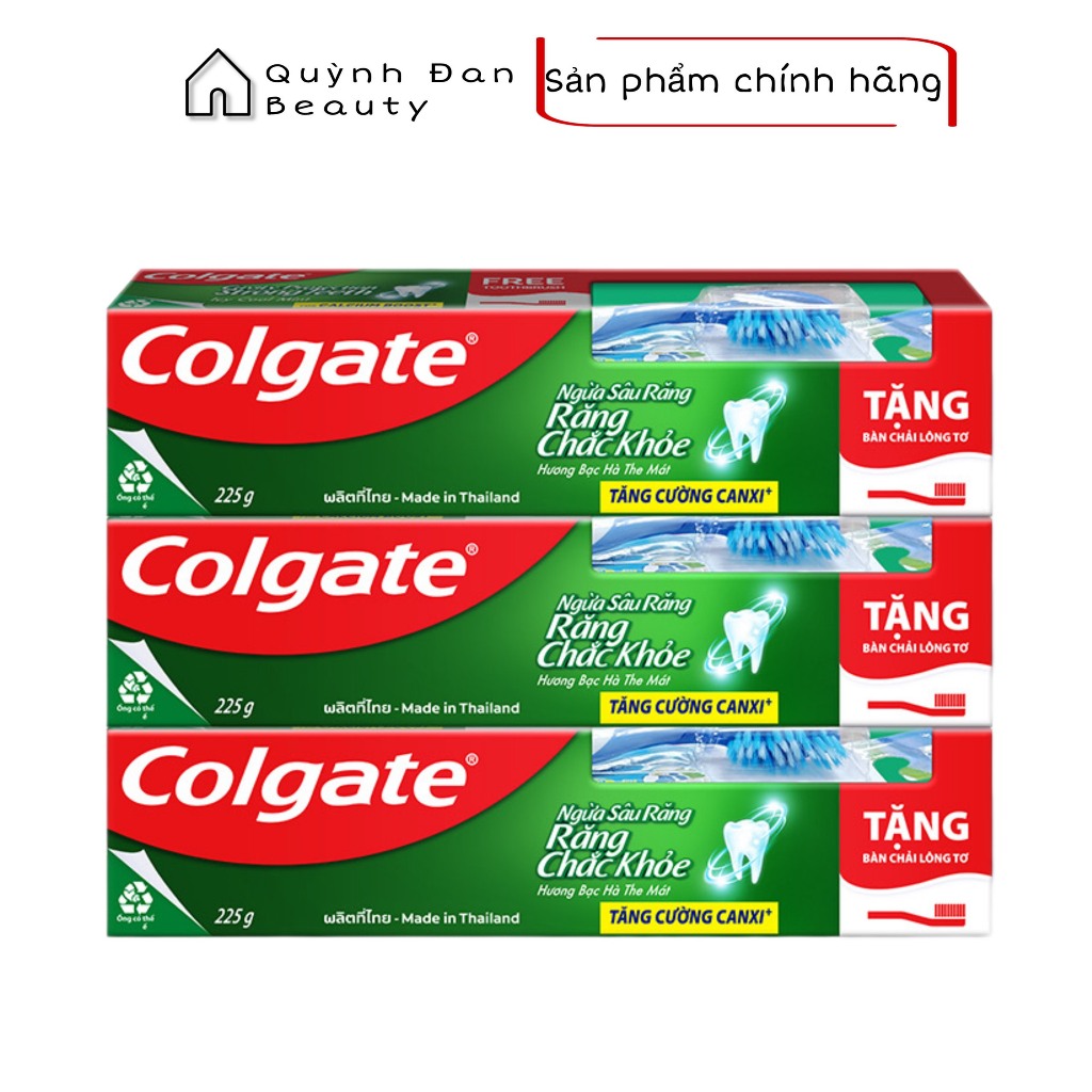 Kem đánh răng Colgate ngừa sâu răng răng chắc khỏe 225g/tuýp | Shopee ...
