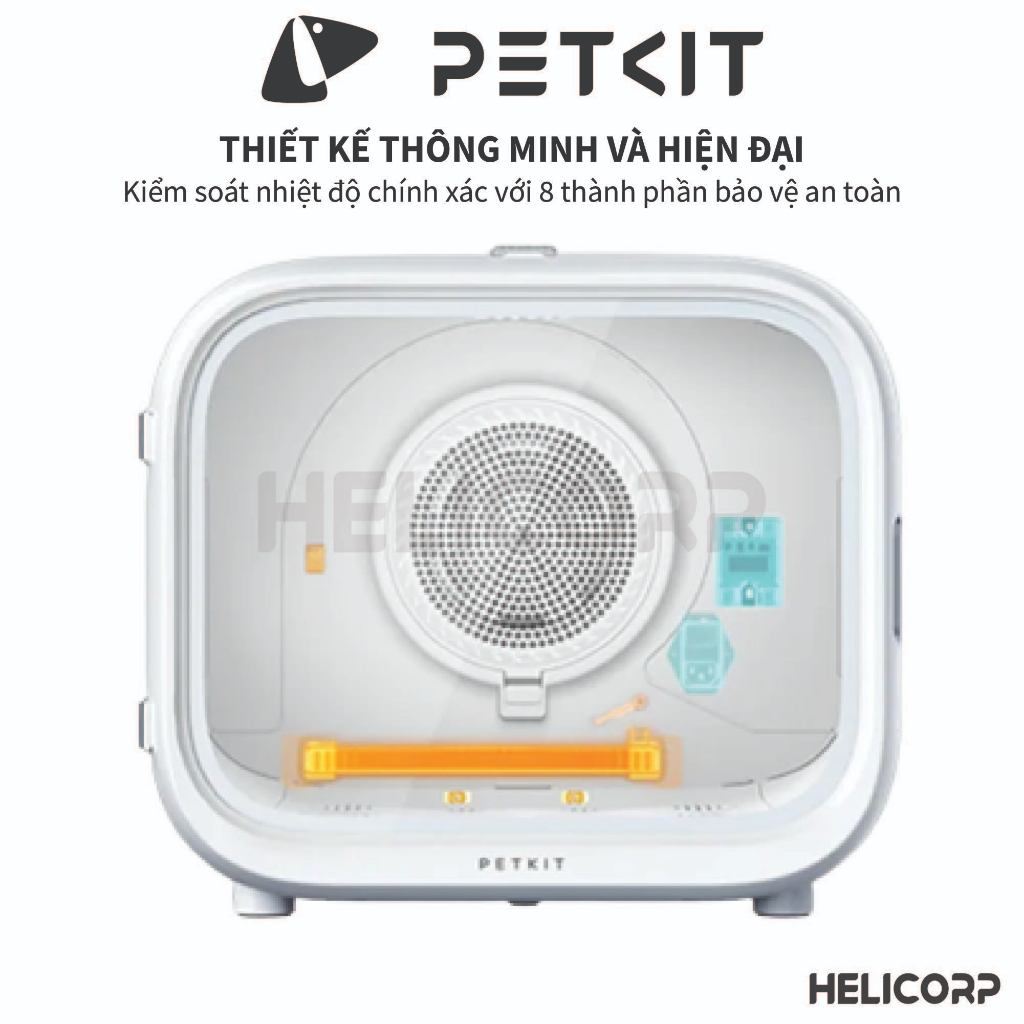 Máy Sấy Lông Cho Chó Mèo Petkit Air Salon Max Pro 2026, Sấy Nhanh Khô, Lông Mượt, Khử Khuẩn Ozone