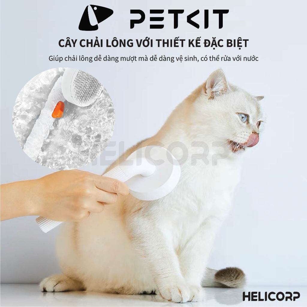 Ảnh Chải Lông Petkit Cây Chải Lông Mèo, Lược Chải Lông Chó - HeLiCorp 1