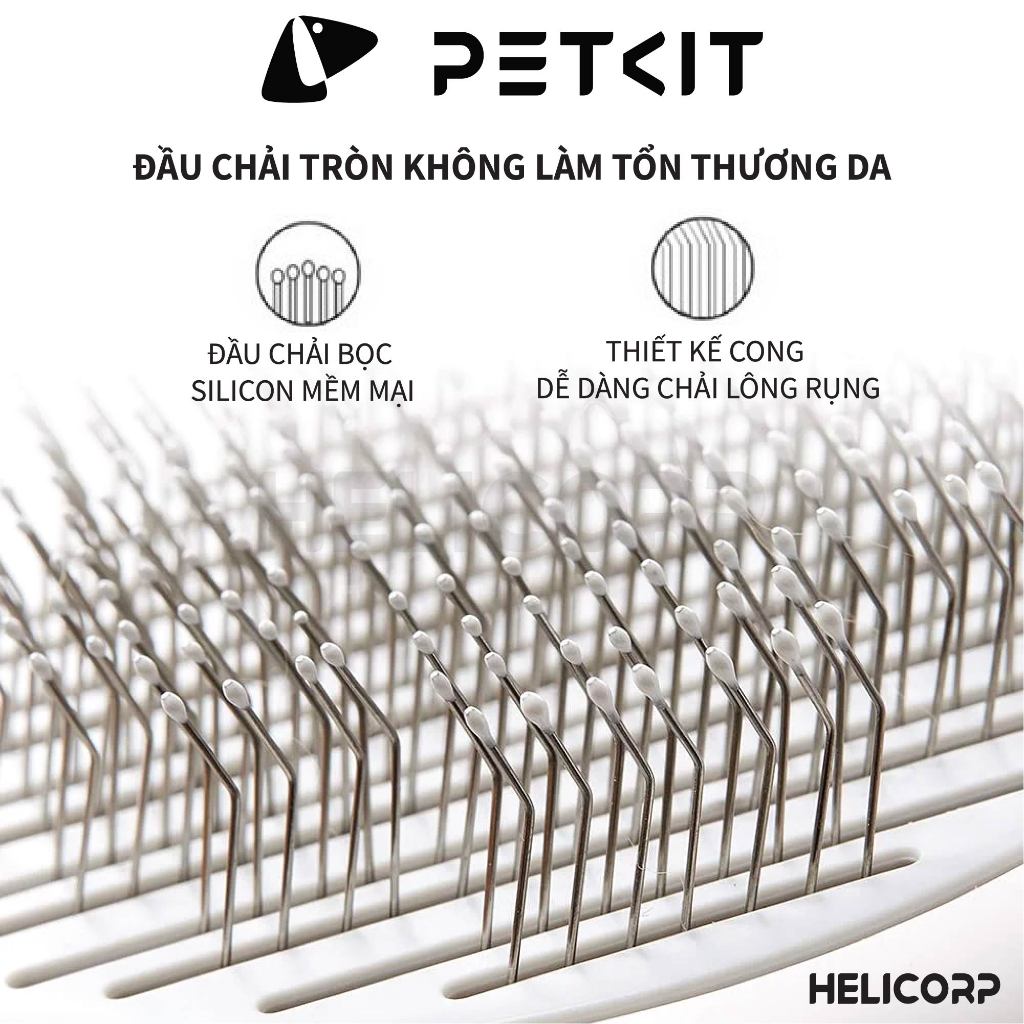 Ảnh Chải Lông Petkit Cây Chải Lông Mèo, Lược Chải Lông Chó - HeLiCorp 3