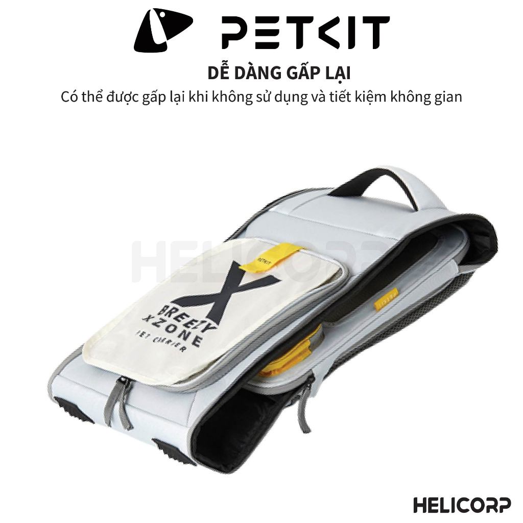 Balo Cho Thú Cưng, Balo Vải Cho Mèo, Chó Thỏ Petkit Breezy xZone - HeLiCorp
