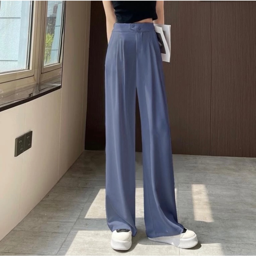 QUẦN ỐNG RỘNG LỆCH KHUY SIÊU HOT -M05