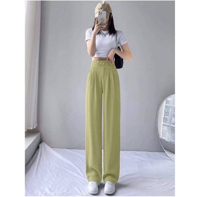 QUẦN ỐNG RỘNG LỆCH KHUY SIÊU HOT -M05