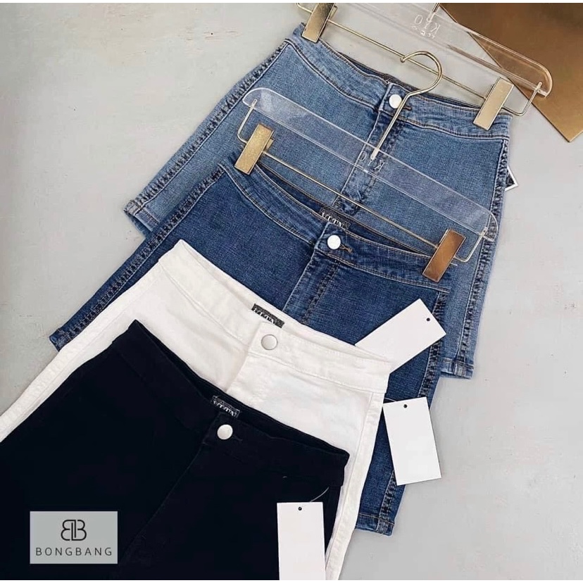 Quần Short Bò Nữ Cạp Cao-Gen Bụng