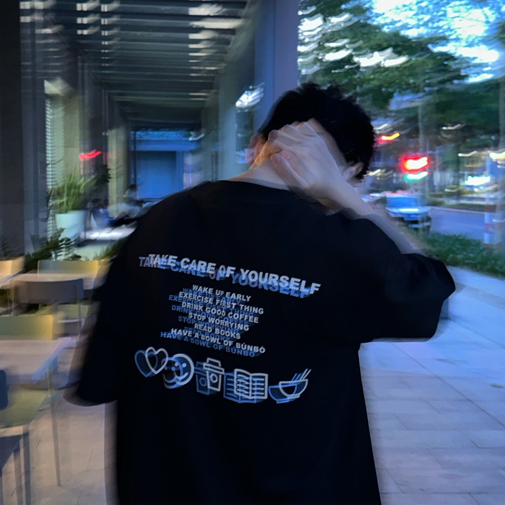 "BÚNBÒ&CÀPHÊ" TEE | FORM OVERSIZE