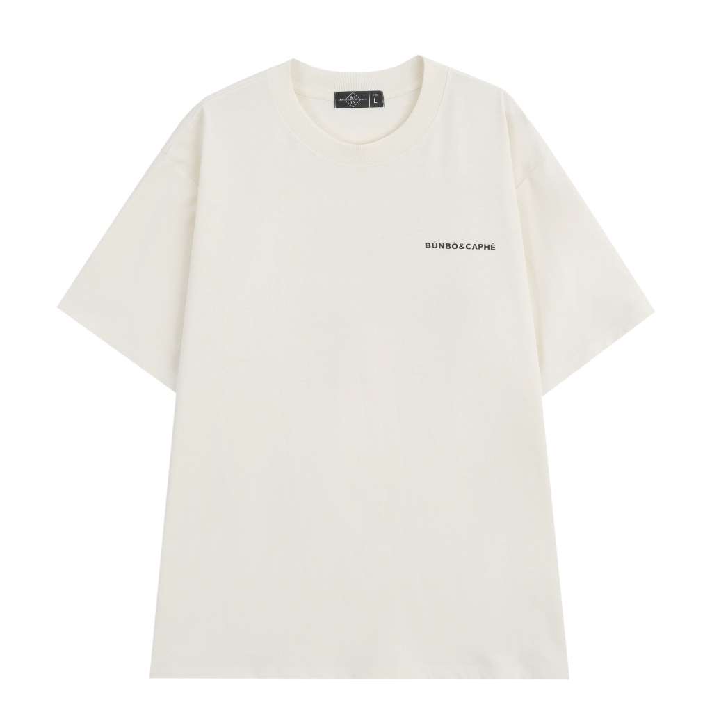 "BÚNBÒ&CÀPHÊ" TEE | FORM OVERSIZE