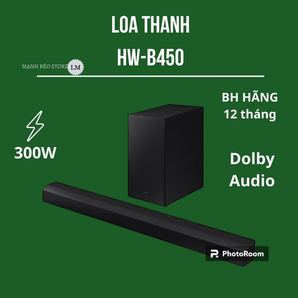 [chính hãng] Loa thanh soundbar Samsung HWB450 300W bảo hành 12 tháng Shopee Việt Nam