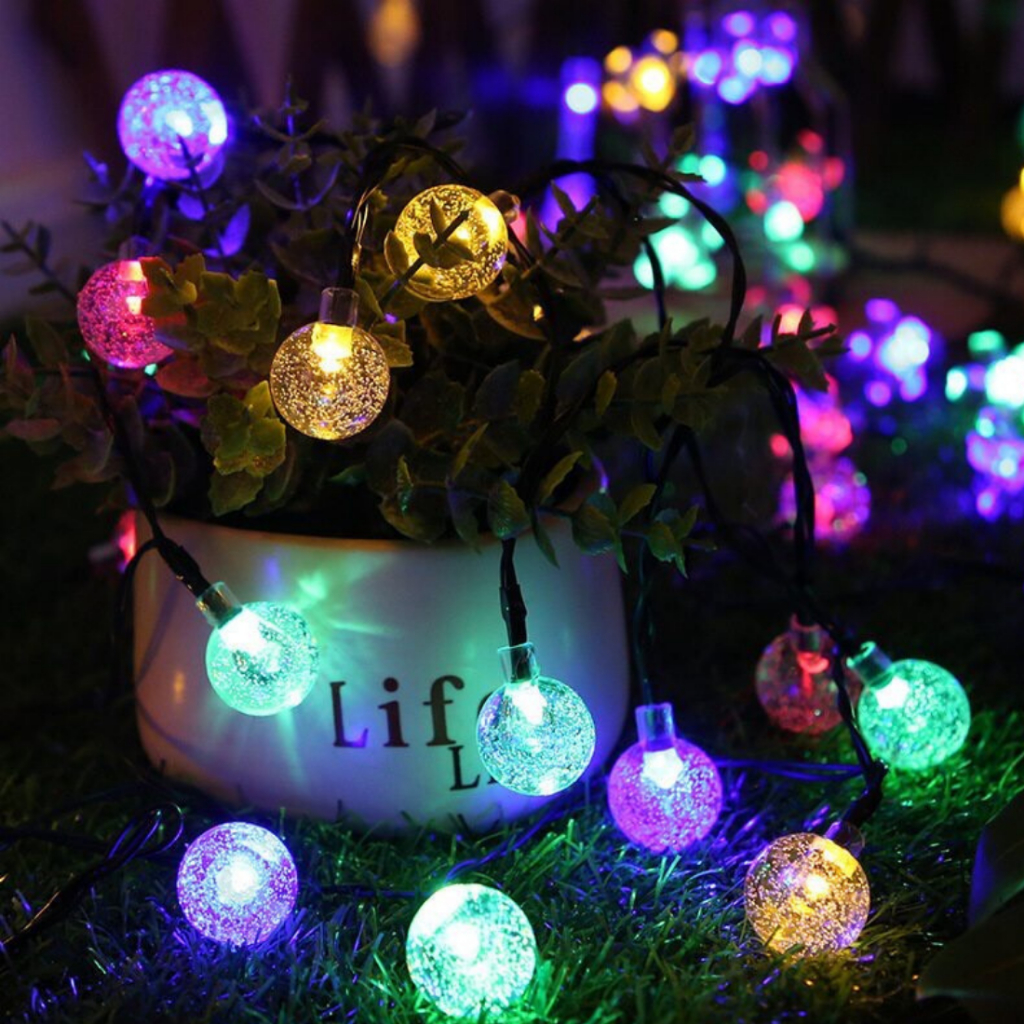 Dây đèn LED BI BỌT Trang trí 9m - 28 bóng Đủ màu RGB và màu Vàng