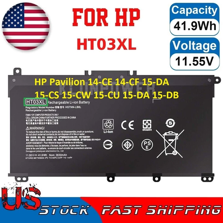 Pin laptop HP Pavilion 14-CE 14-CF 15-DA 15-CS 15-CW 15-CU 15-DA 15-DB - Pin laptop HP HT03XL