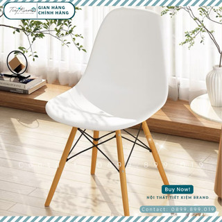 Ghế ngồi chân gỗ sồi Nội Thất Tiết Kiệm dành cho bàn làm việc thiết kế ikea và bàn văn phòng chịu lực tốt GE7979