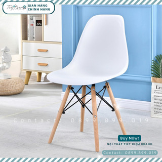 Ghế ngồi chân gỗ sồi Nội Thất Tiết Kiệm dành cho bàn làm việc thiết kế ikea và bàn văn phòng chịu lực tốt GE7979