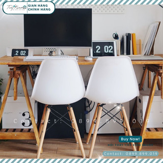 Ghế ngồi chân gỗ sồi Nội Thất Tiết Kiệm dành cho bàn làm việc thiết kế ikea và bàn văn phòng chịu lực tốt GE7979