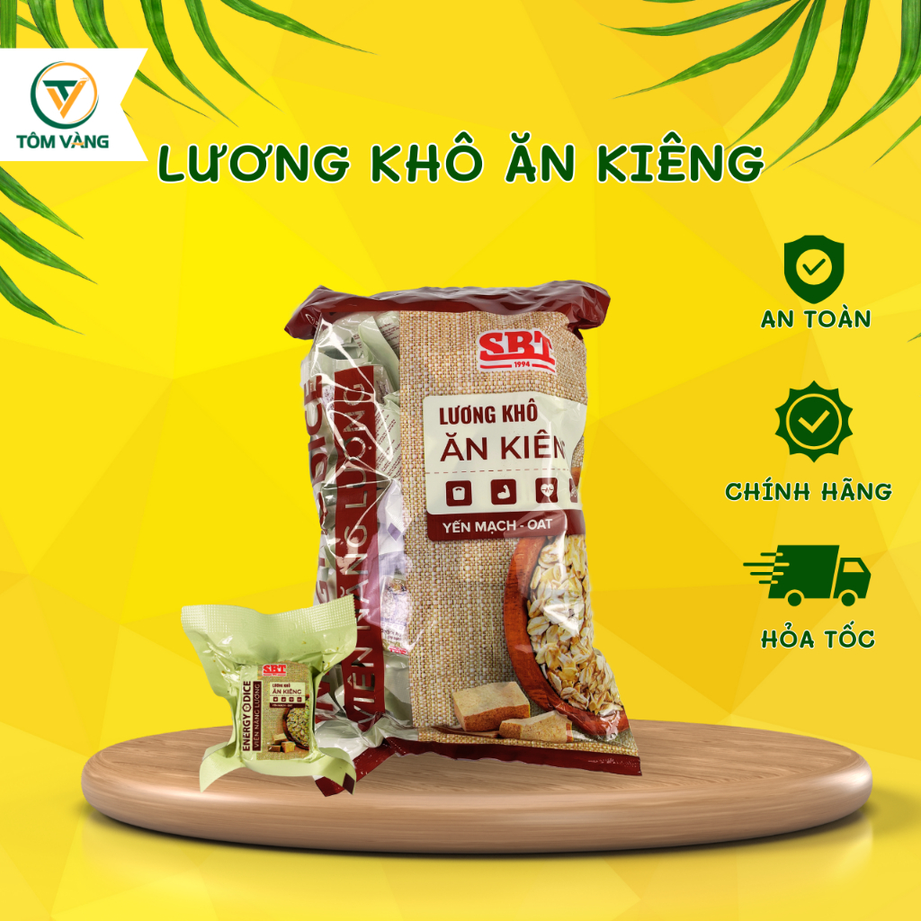 Lương khô ăn kiêng vị yến mạch - Tổng Kho Lương Khô Tôm Vàng | Shopee ...
