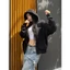 Áo Boxy Zip Hoodie Local Brand NEVASOME Basic Cotton Lót Lông Cừu 360gsm Form Boxy Kéo Khóa Nam Nữ