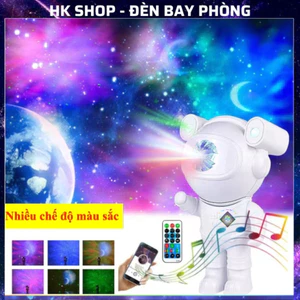 Đèn Phi Hành Gia Có Loa Bluetooth Chiếu Sao Mây Trăng Đèn Ngủ Phi Hành Gia Để Bàn Đèn Led Trang Trí