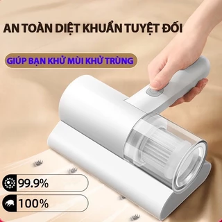 Máy Hút Bụi Giường Nệm, Chăn Ga, Ghế Sofa – Máy Hút Bụi Mini Không Dây Sạc Pin Có Tia UV Khử Khuẩn – HB2