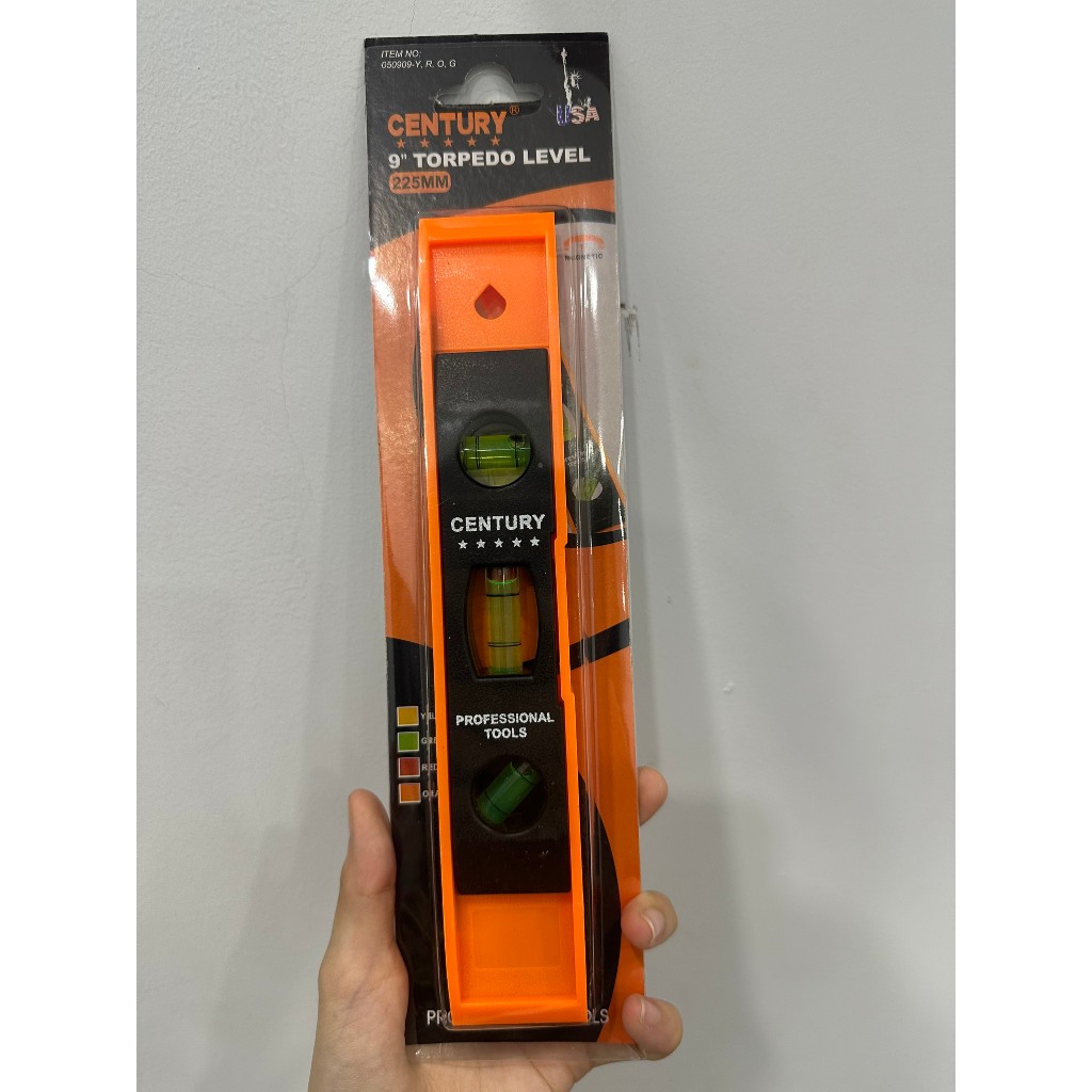 Thước thuỷ đo cân bằng Century 9 inch (225mm) Có Nam Châm Chính Hãng