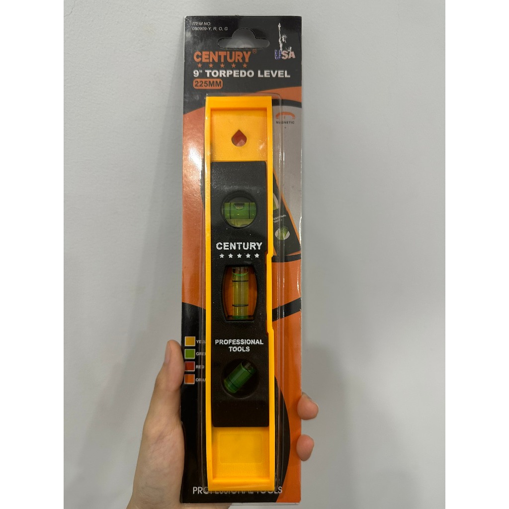 Thước thuỷ đo cân bằng Century 9 inch (225mm) Có Nam Châm Chính Hãng