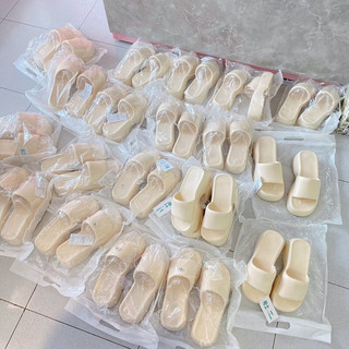 Fullbox Dép Bánh Mì Nhựa QC Xịn / Dép Bánh Mì Nhựa Quai Ngang Mieo Shoes D2399