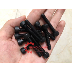 10 Ốc Lục Giác Chìm, Ốc Bu Lông M6 Đen Ren Suốt