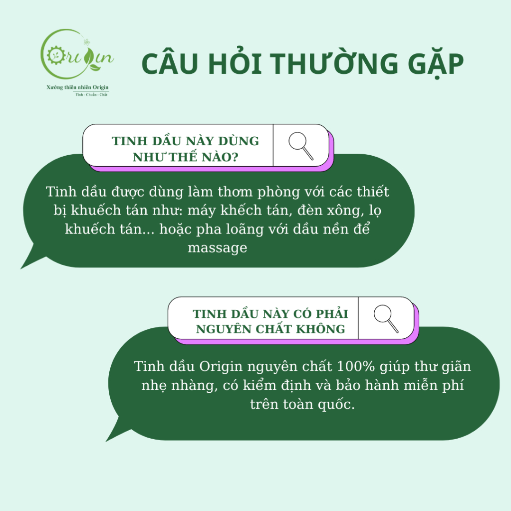 Tinh dầu treo xe khử mùi oto – Khử mùi tràm ấm Origin 6.5ml