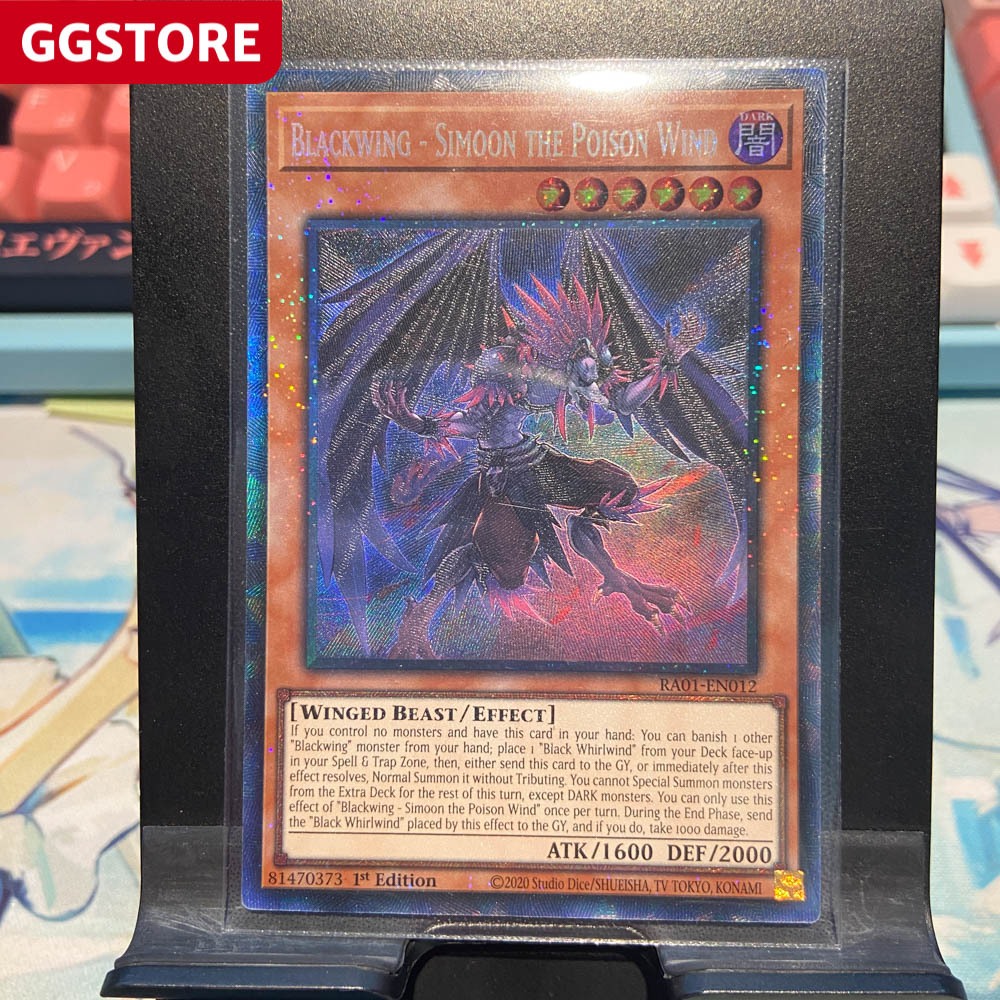Yu-Gi-Oh! Blackwing – Simoon The Poison Wind (Secret Rare) – RA01-EN012, 1. Edition