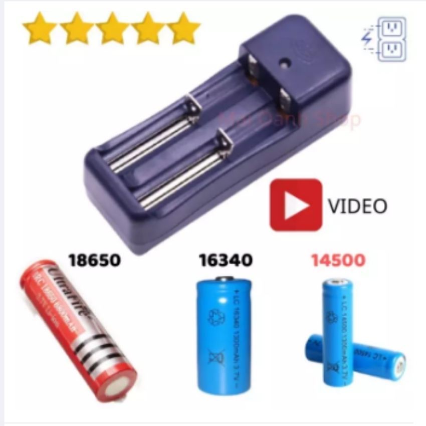 Sạc Pin 18650 16340 14500 Loại 2 Viên | Shopee Việt Nam