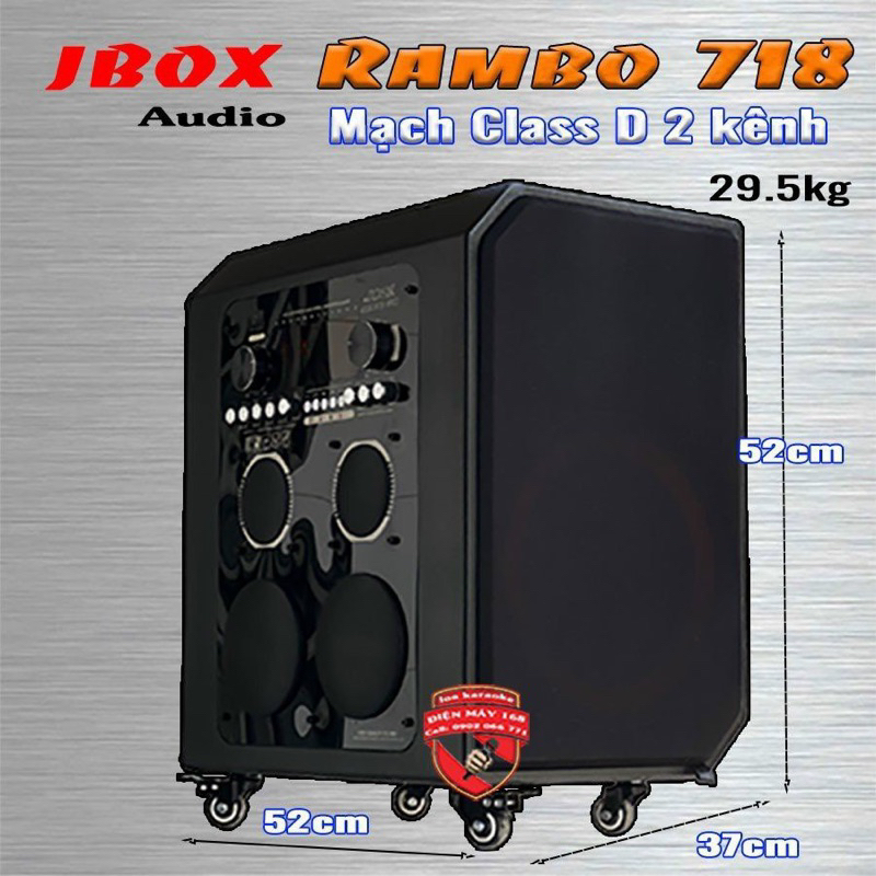 LOA CÔNG SUẤT LỚN JBOX RAMBO 718 | Shopee Việt Nam