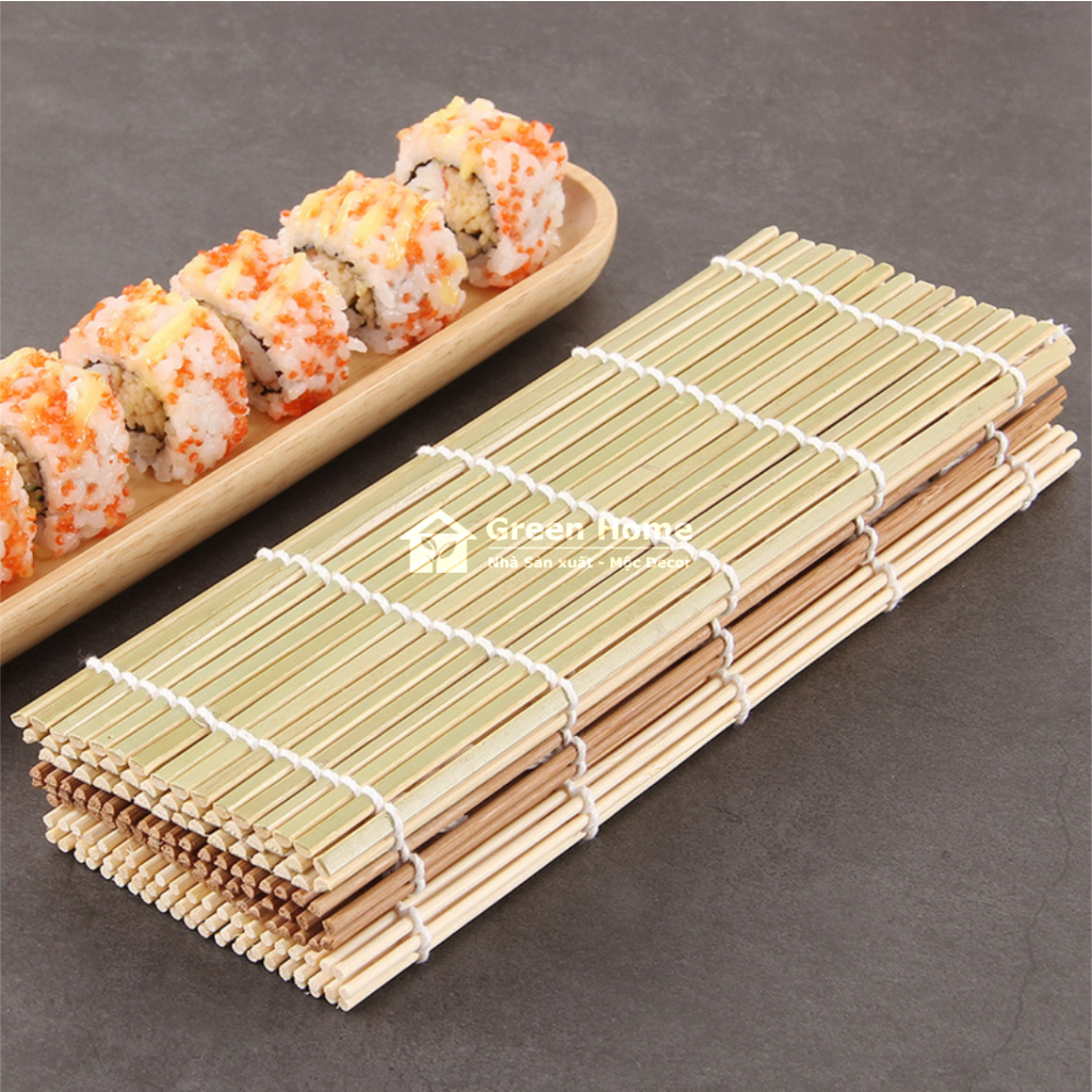 Mành Tre Cuốn Shushi, Kimbap Chất Liệu Bằng Tre An Toàn Vệ Sinh Thực Phẩm Tiện Lợi Trong Nhà Bếp